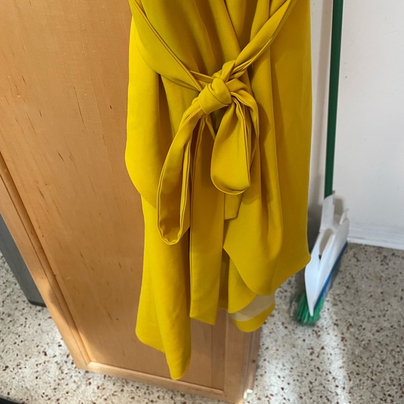 Lavish Alice Cowl neck midi wrap dress 12 - Picture 9 of 9